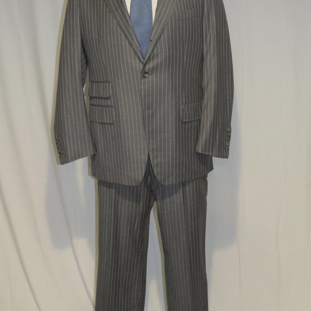 Tom Ford Basic Base B Regency Gray Striped Flat F… - image 2